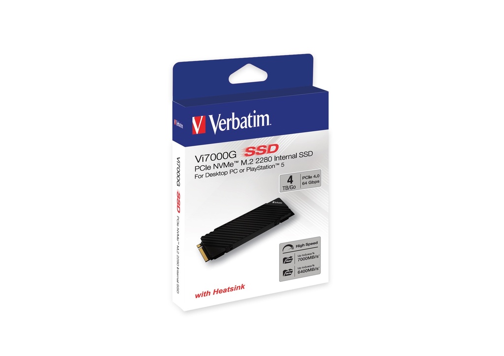 [215076440093] Verbatim Vi7000G PCIe NVMe M.2 SSD 4 TB De ultieme gamingoplossing