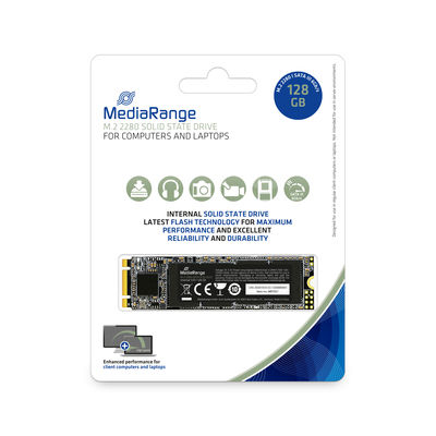 [215604440016] MediaRange MR1021 internal solid state drive 128 GB M.2 SATA III 3D TLC NAND