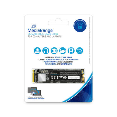 [215604440020] MediaRange MR1032 internal solid state drive 512 GB M.2 PCI Express 3.1 NVMe 3D TLC NAND