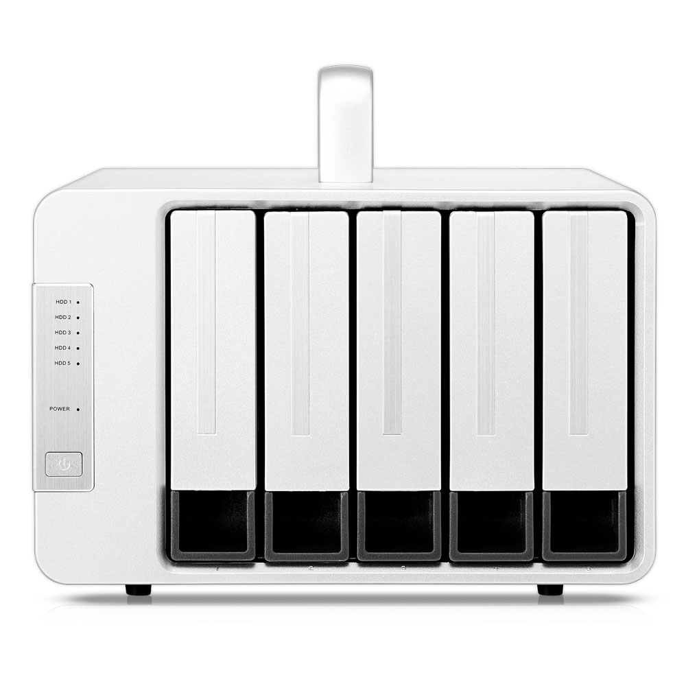 [215632440005] TerraMaster D5 Thunderbolt 3 disk array 0 TB Desktop Grijs