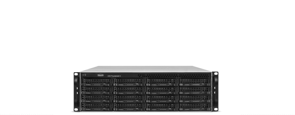 TerraMaster D16 Thunderbolt 3 disk array 0 TB Zwart, Grijs