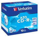 Verbatim CD-R AZO Crystal 700 MB 52x 10 stuk(s)