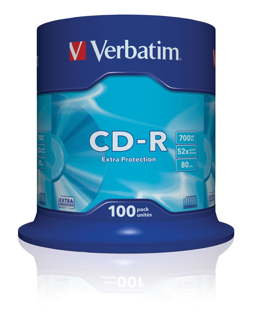 Verbatim CD-R Extra Protection 700 MB 52x 100 stuk(s)
