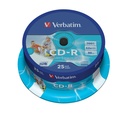 Verbatim CD-R AZO Wide Inkjet Printable 700 MB 52x 25 stuk(s)