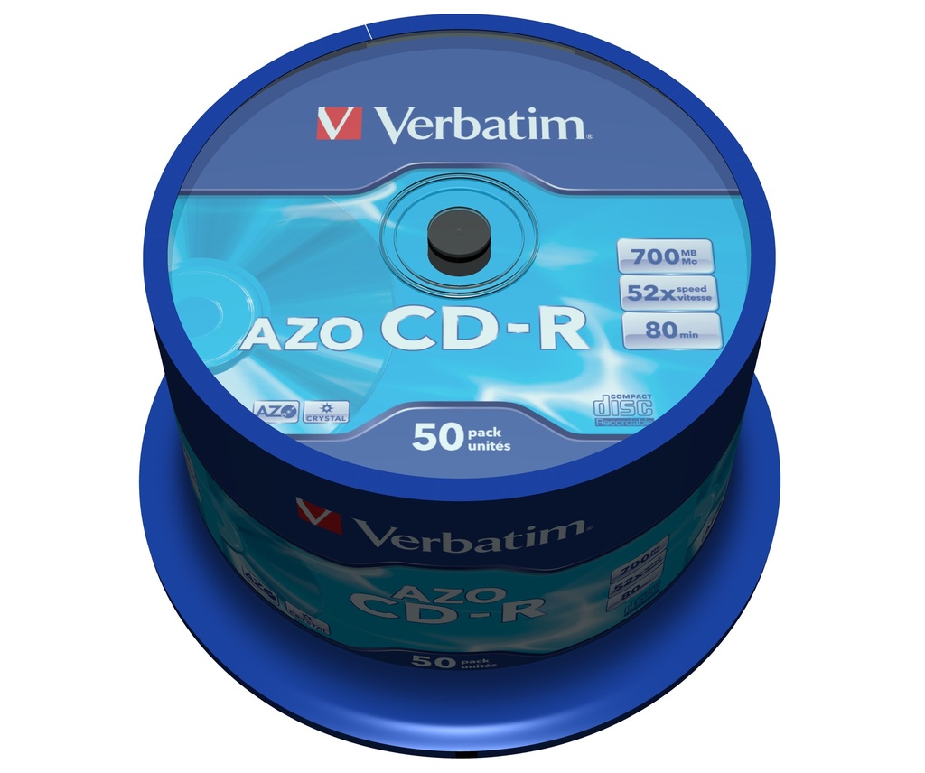 Verbatim CD-R AZO Crystal 700 MB 52x 50 stuk(s)