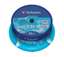 Verbatim CD-R AZO Crystal 700 MB 52x 25 stuk(s)