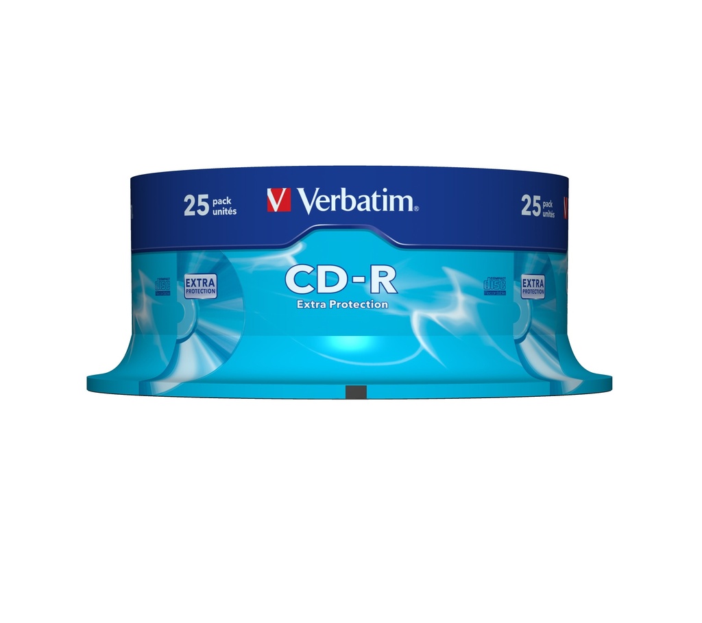 [225076440033] Verbatim CD-R Extra Protection 700 MB 52x 25 stuk(s)