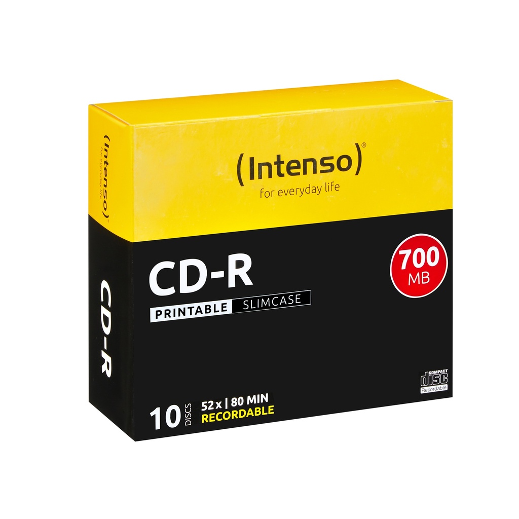 [225180440005] Intenso CD-R 700MB 52x 10 stuk(s)