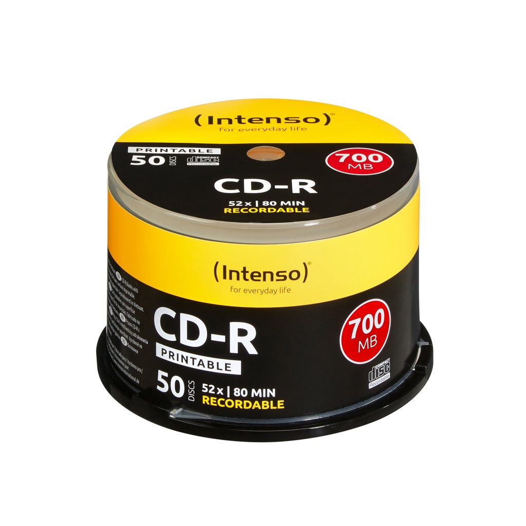 [225180440006] Intenso 1801125 lege cd CD-R 700 MB 52x 50 stuk(s)