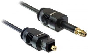 [225604440004] DeLOCK 1m Toslink audio kabel Mini-TOSLINK Zwart