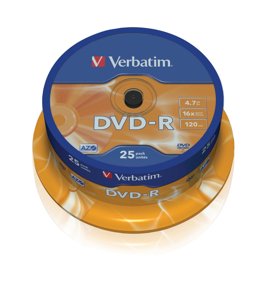 [230076440021] Verbatim 43667 4,7 GB DVD-R 25 stuk(s)