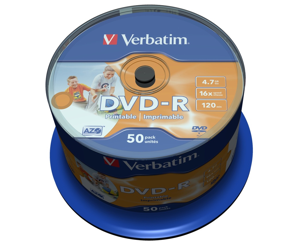 [230076440025] Verbatim 43533 lege dvd 4,7 GB DVD-R 50 stuk(s)