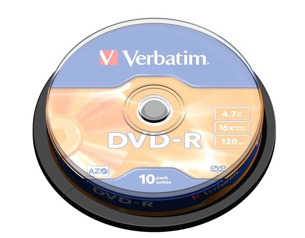 [230076440049] Verbatim DVD-R Matt Silver 4,7 GB 10 stuk(s)
