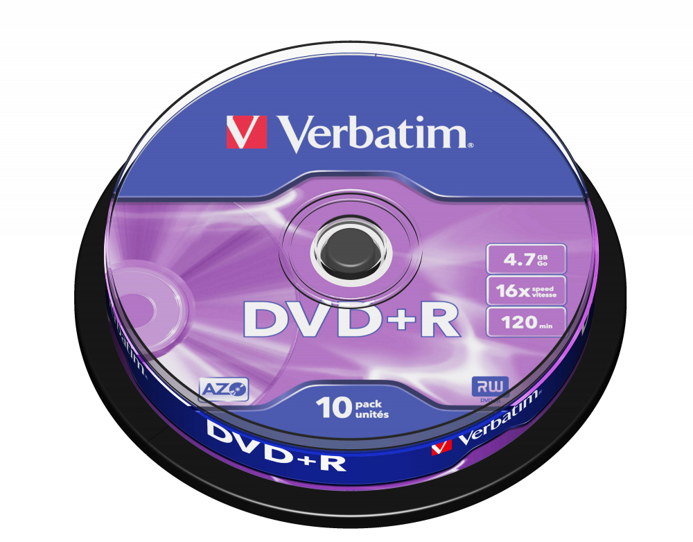 [230076440071] Verbatim DVD+R Matt Silver 4,7 GB 10 stuk(s)