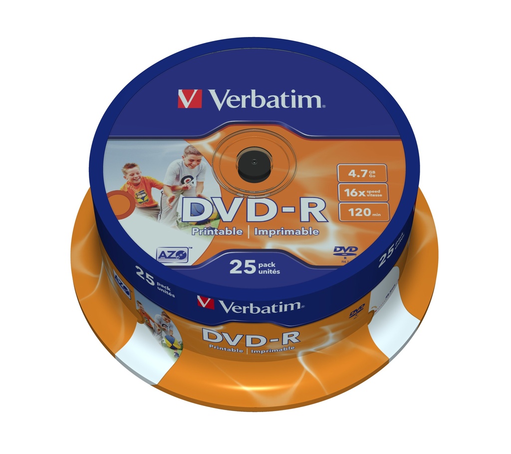 [230076440088] Verbatim 43538 lege dvd 4,7 GB DVD-R 25 stuk(s)