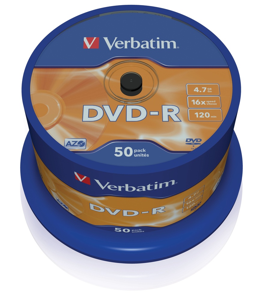 [230076440091] Verbatim DVD-R Matt Silver 4,7 GB 50 stuk(s)