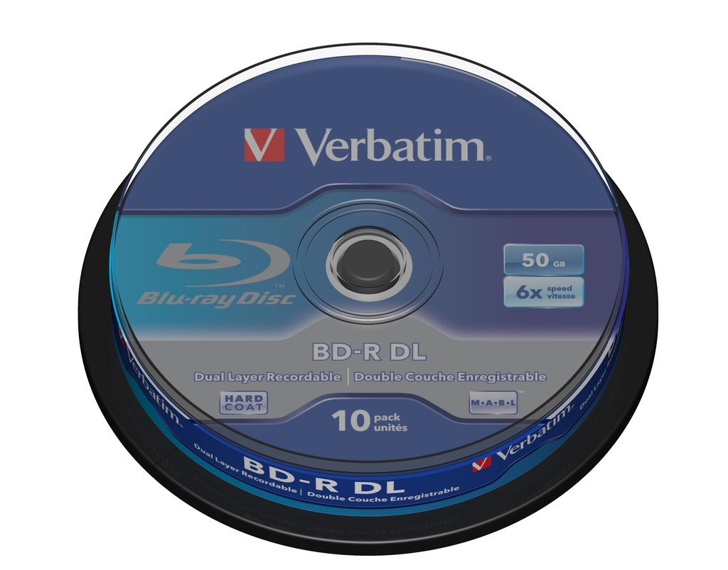 [230076440125] Verbatim 43746 Lees/schrijf blu-ray disc BD-R 50 GB 10 stuk(s)