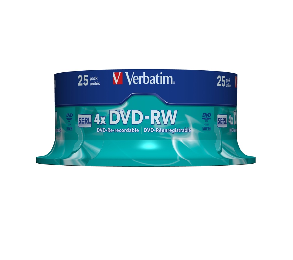 [230076440141] Verbatim DVD-RW Matt Silver 4,7 GB 25 stuk(s)