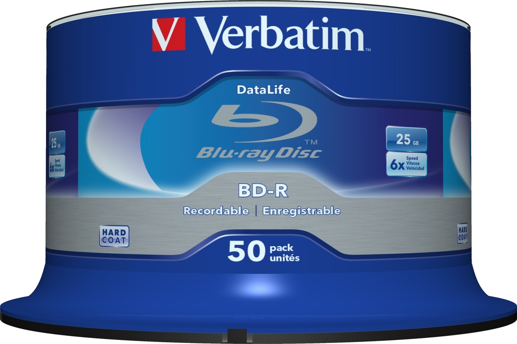 [230076440145] Verbatim Datalife 6x BD-R 25 GB 50 stuk(s)