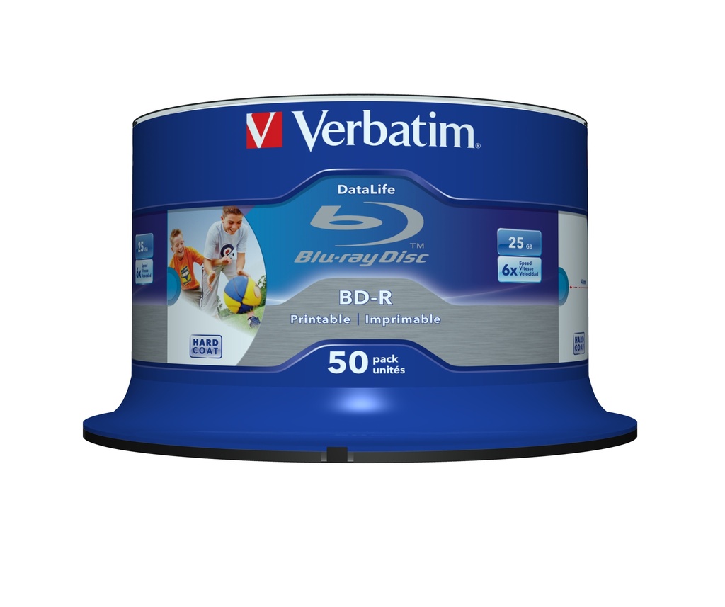 [230076440155] Verbatim 43812 Lees/schrijf blu-ray disc BD-R 25 GB 50 stuk(s)