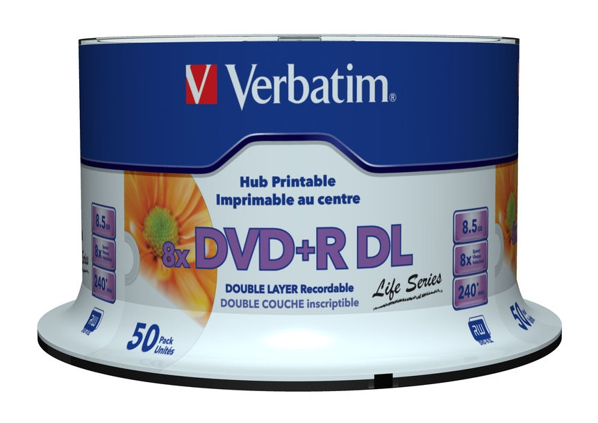 [230076440156] Verbatim 97693 lege dvd 8,5 GB DVD+R DL 50 stuk(s)