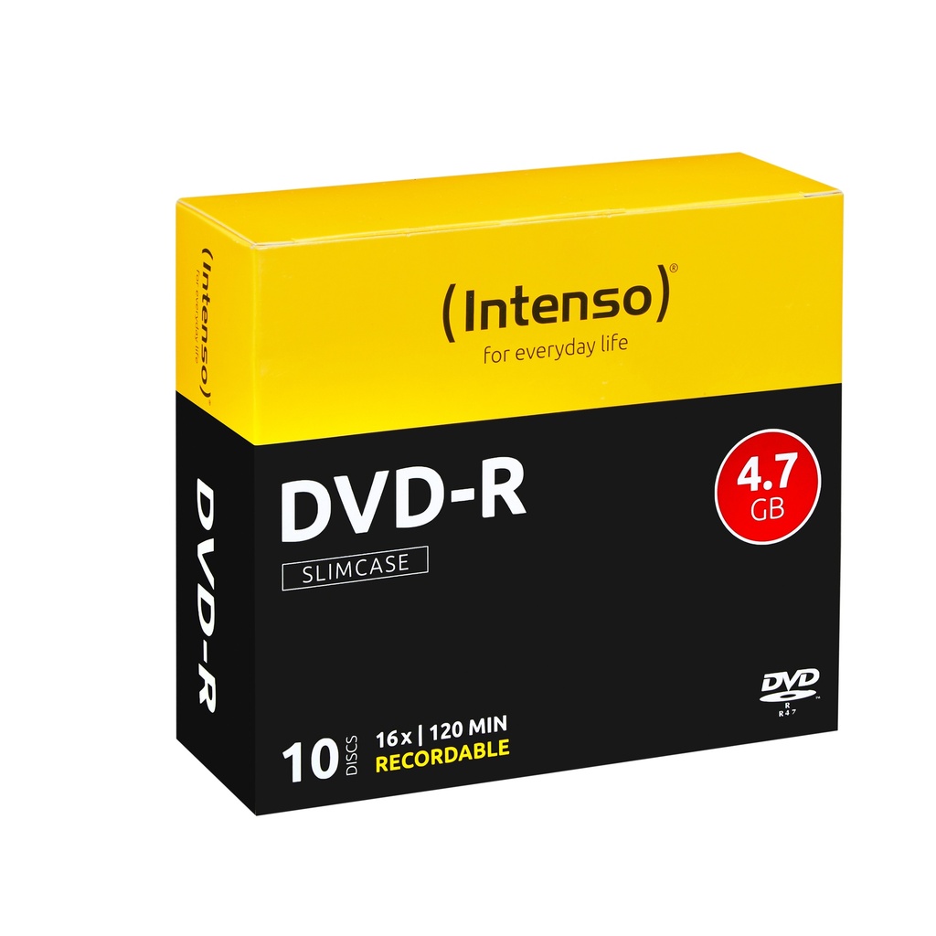 [230180440001] Intenso DVD-R 4.7GB, 16x 4,7 GB 10 stuk(s)