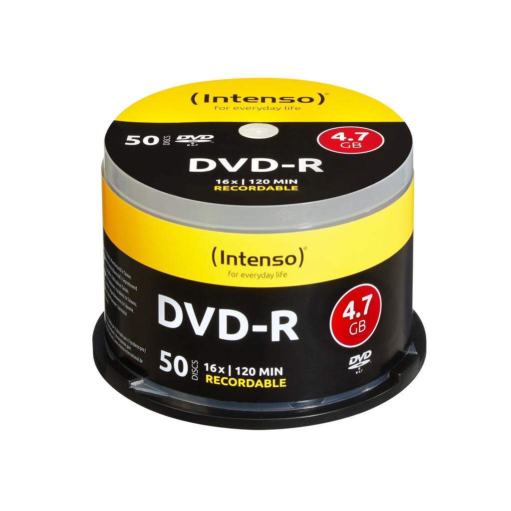 [230180440003] Intenso DVD-R 4.7GB, 16x 4,7 GB 50 stuk(s)