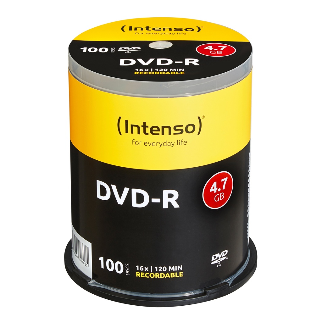 [230180440004] Intenso DVD-R 4.7GB 4,7 GB 100 stuk(s)