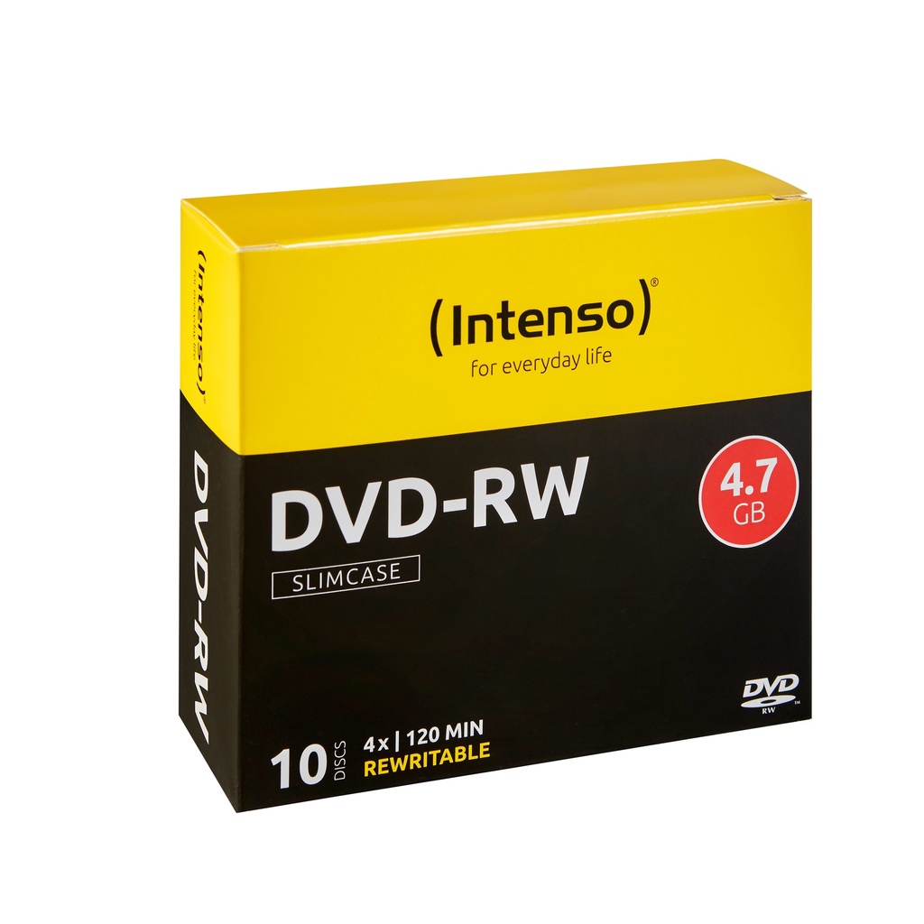 [230180440007] Intenso DVD-RW 4.7GB, 4x 4,7 GB 10 stuk(s)