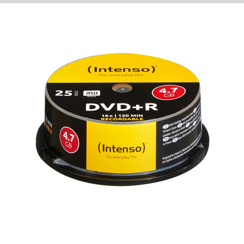 [230180440009] Intenso DVD+R 4.7GB, 16x 4,7 GB 25 stuk(s)