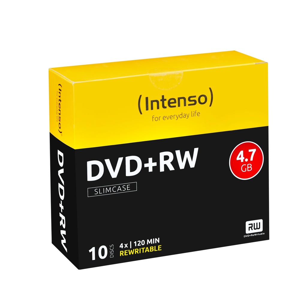 [230180440014] Intenso DVD+RW 4.7GB, 4x 4,7 GB 10 stuk(s)