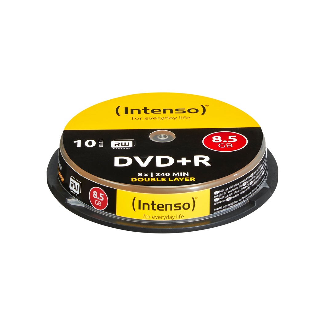 [230180440018] Intenso DVD+R 8.5GB, DL, 8x 8,5 GB DVD+R DL 10 stuk(s)