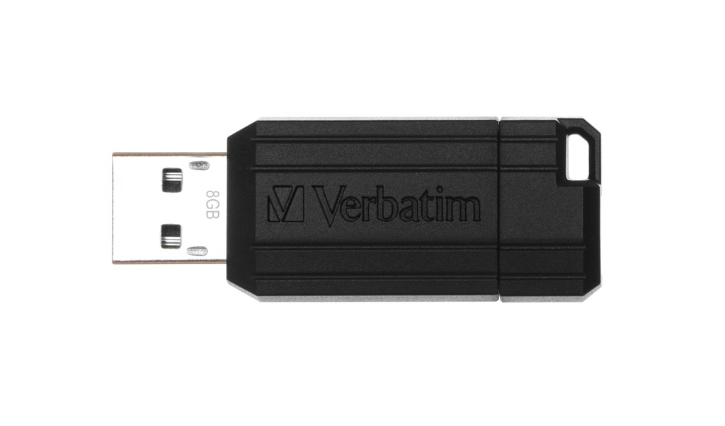 [240076440040] Verbatim PinStripe - USB-Stick8 GB - Zwart