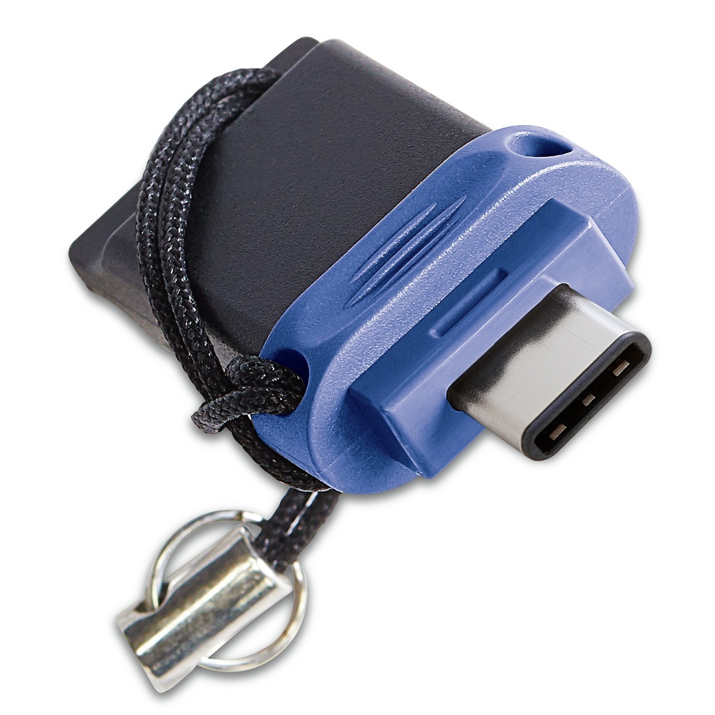 [240076440087] Verbatim Dual - USB-Stick 3.0 64 GB - USB-C / USB-A - Blauw
