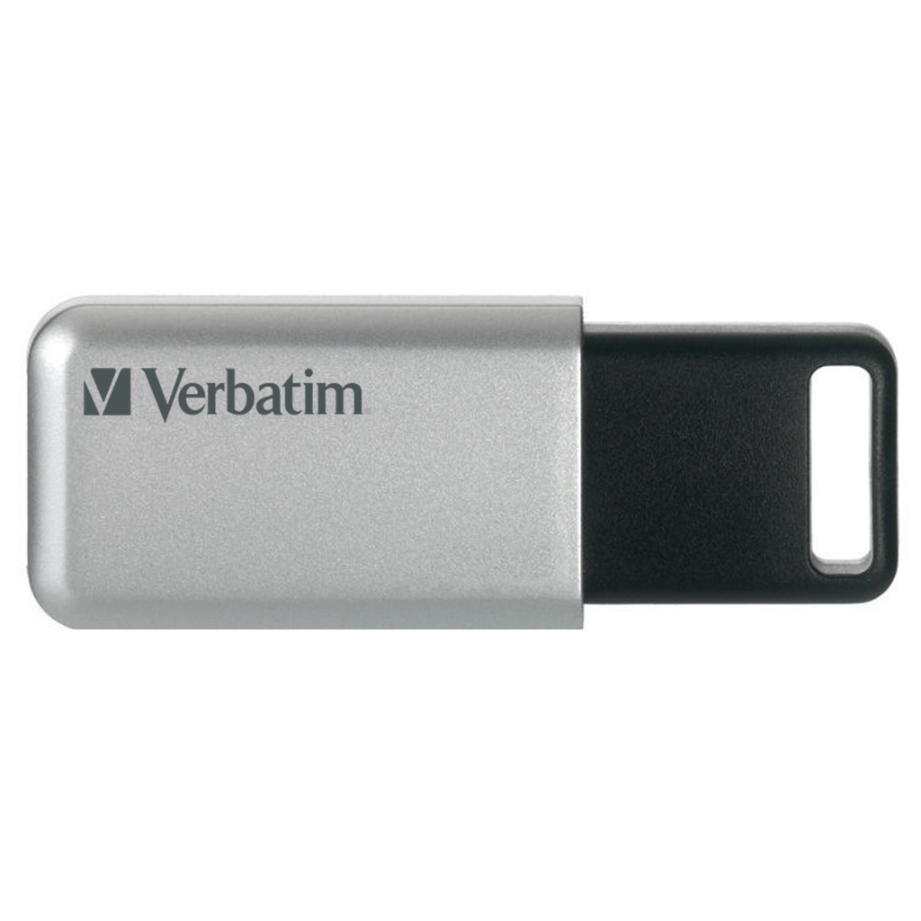 [240076440090] Verbatim Secure Pro - USB-Stick 3.0 16 GB - Zilver