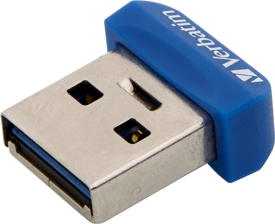 [240076440098] Verbatim Store 'n' Stay NANO - USB-Stick 3.0 64 GB - Blauw