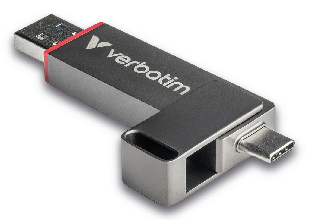 [240076440117] Verbatim Dual QuickStick USB flash drive 512 GB USB Type-A / USB Type-C 3.2 Gen 1 (3.1 Gen 1) Grijs
