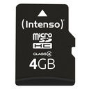 Intenso 3403450 flashgeheugen 4 GB MicroSDHC Klasse 4