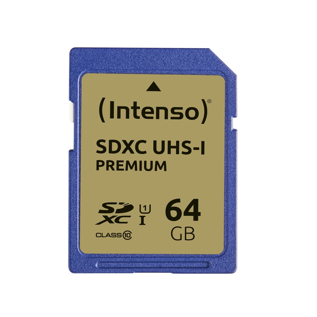 [240180440041] Intenso 3421490 flashgeheugen 64 GB SDXC UHS-I Klasse 10