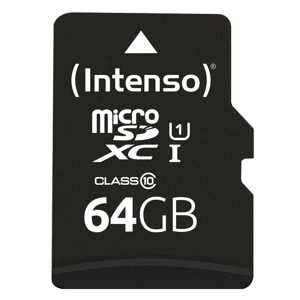 [240180440044] Intenso 3423490 flashgeheugen 64 GB MicroSDXC UHS-I Klasse 10