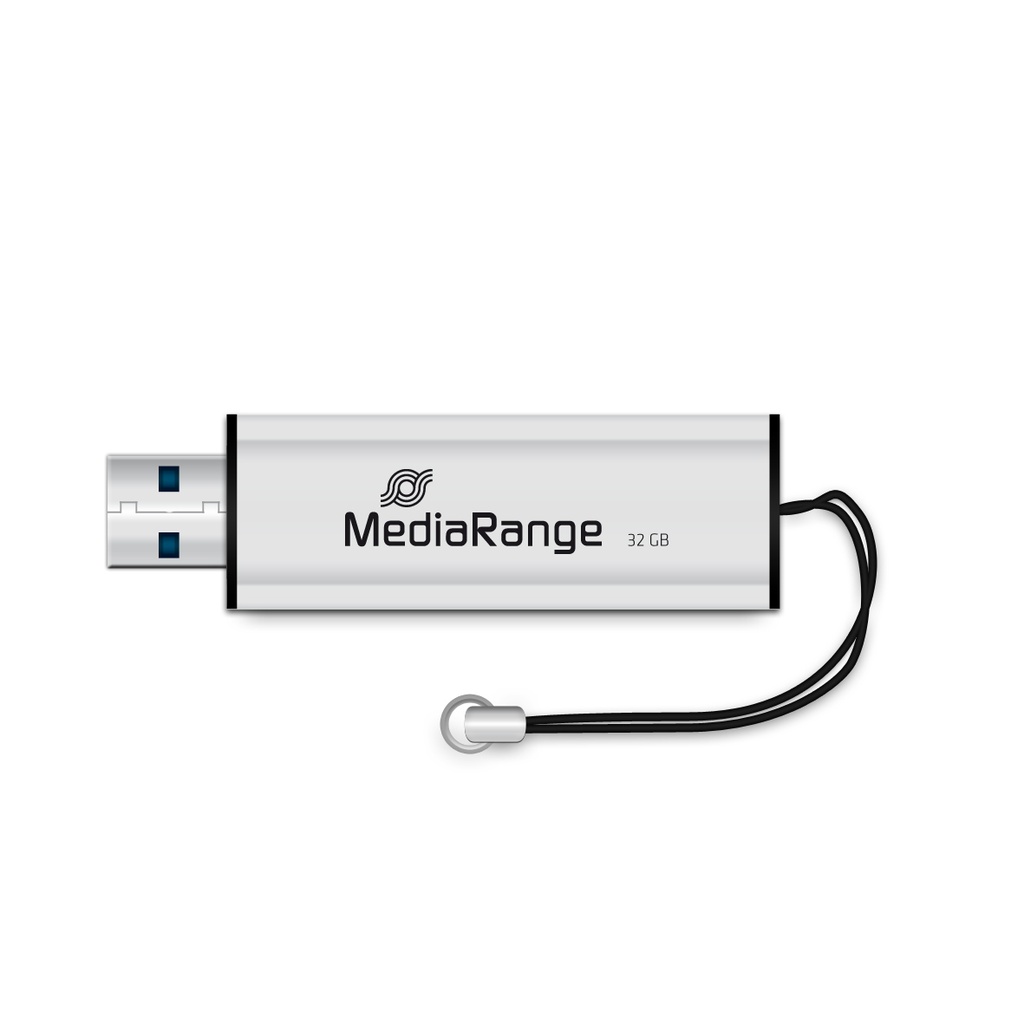 [240604440015] MediaRange MR916 USB flash drive 32 GB USB Type-A 3.2 Gen 1 (3.1 Gen 1) Zwart, Zilver