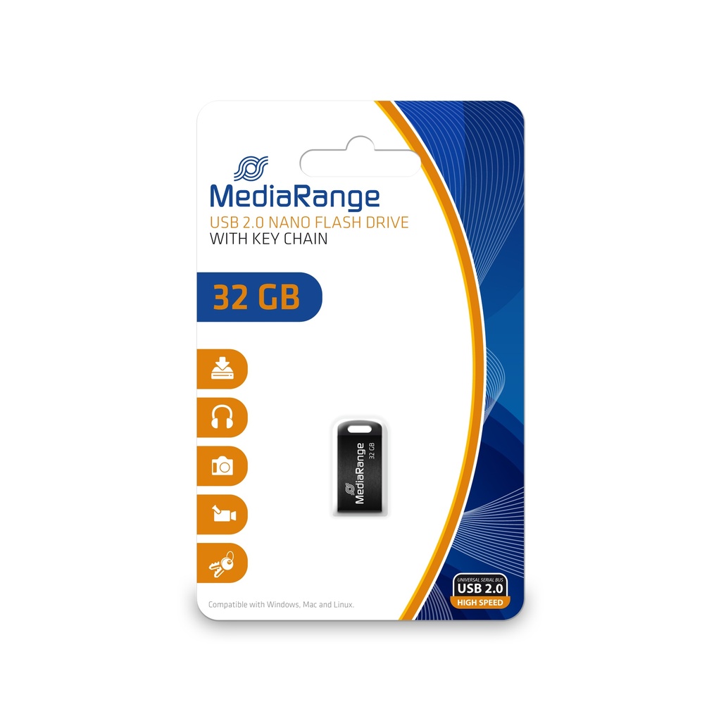 [240604440019] MediaRange MR922 USB flash drive 32 GB USB Type-A / Micro-USB 2.0 Zwart