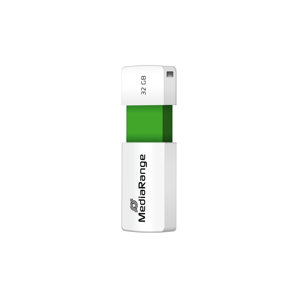 [240604440027] MediaRange MR973 USB flash drive 32 GB USB Type-A 2.0 Groen, Wit
