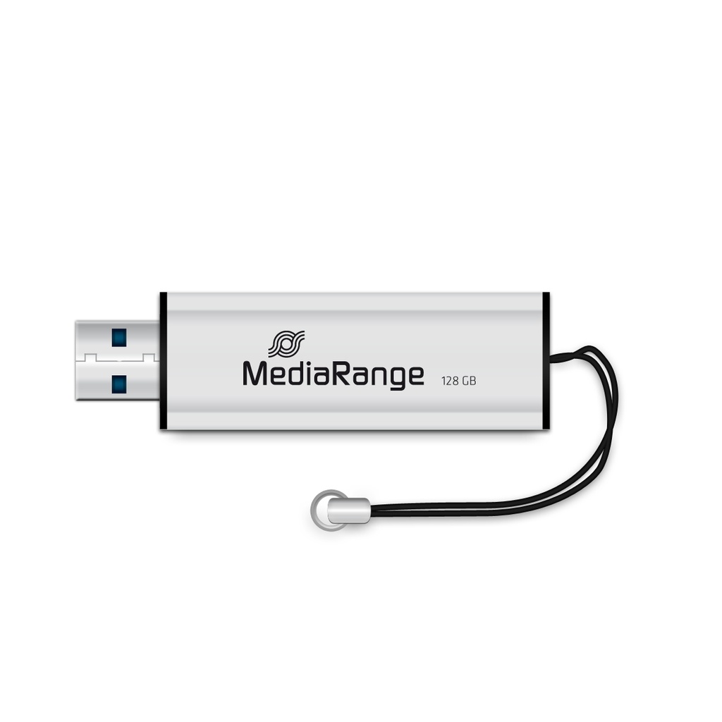 [240604440036] MediaRange MR918 USB flash drive 128 GB USB Type-A / Micro-USB 3.2 Gen 1 (3.1 Gen 1) Zwart, Zilver