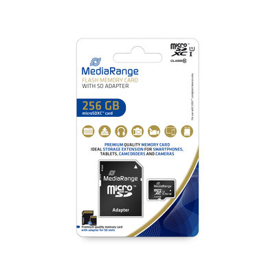 [240604440075] MediaRange MR946 flashgeheugen 256 GB MicroSDXC UHS-I Klasse 10