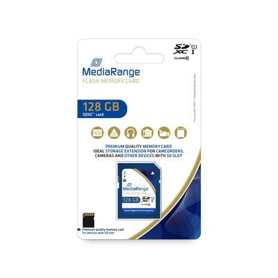 [240604440076] MediaRange MR969 flashgeheugen 128 GB SDXC UHS-I Klasse 10