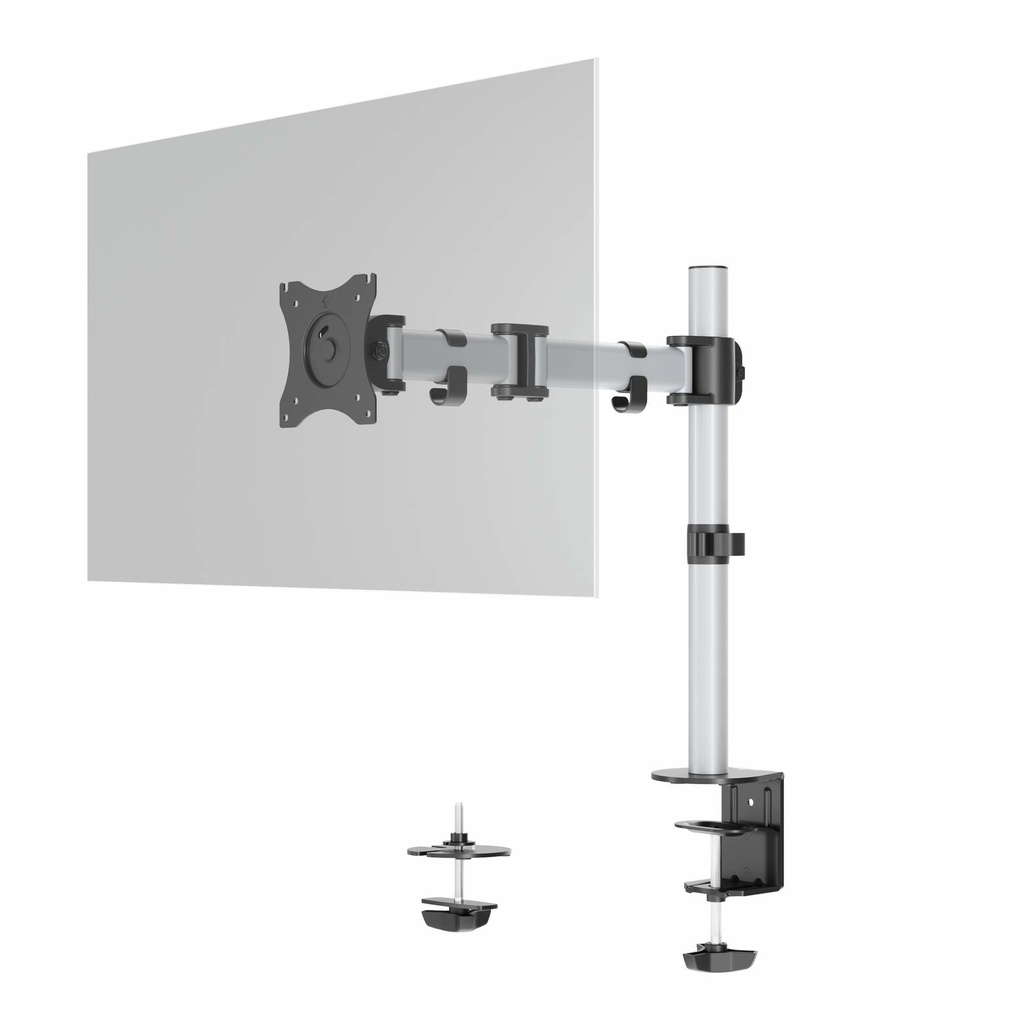 [310575440012] Durable 509423 flat panel bureau steun 68,6 cm (27") Muur Zilver