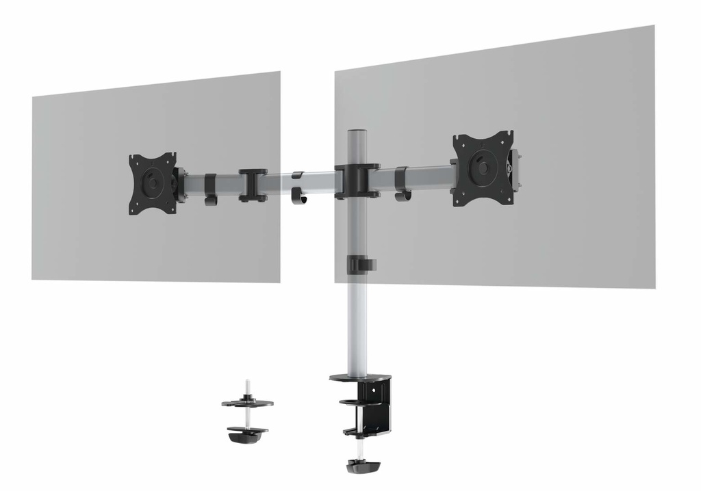 Durable 509523 flat panel bureau steun 68,6 cm (27") Muur Zilver