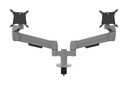 BakkerElkhuizen Space-arm Dual 61 cm (24") Bureau Zilver