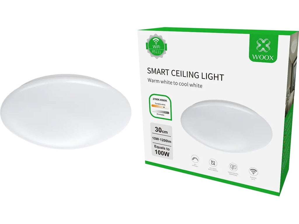 [340874440034] WOOX R5111 WOOX SMART CEILING LIGHT 15W